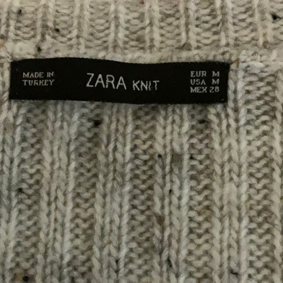 Zara Cream Knit Sweater - Picture 4 of 9